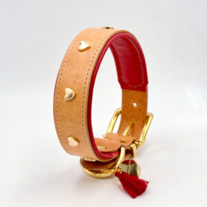 Alternative view of Halsband HEART TIMES | Gr. S-L | natural/red