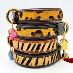 Halsband AFRICA | Gr. S-L | cognac, brown, black