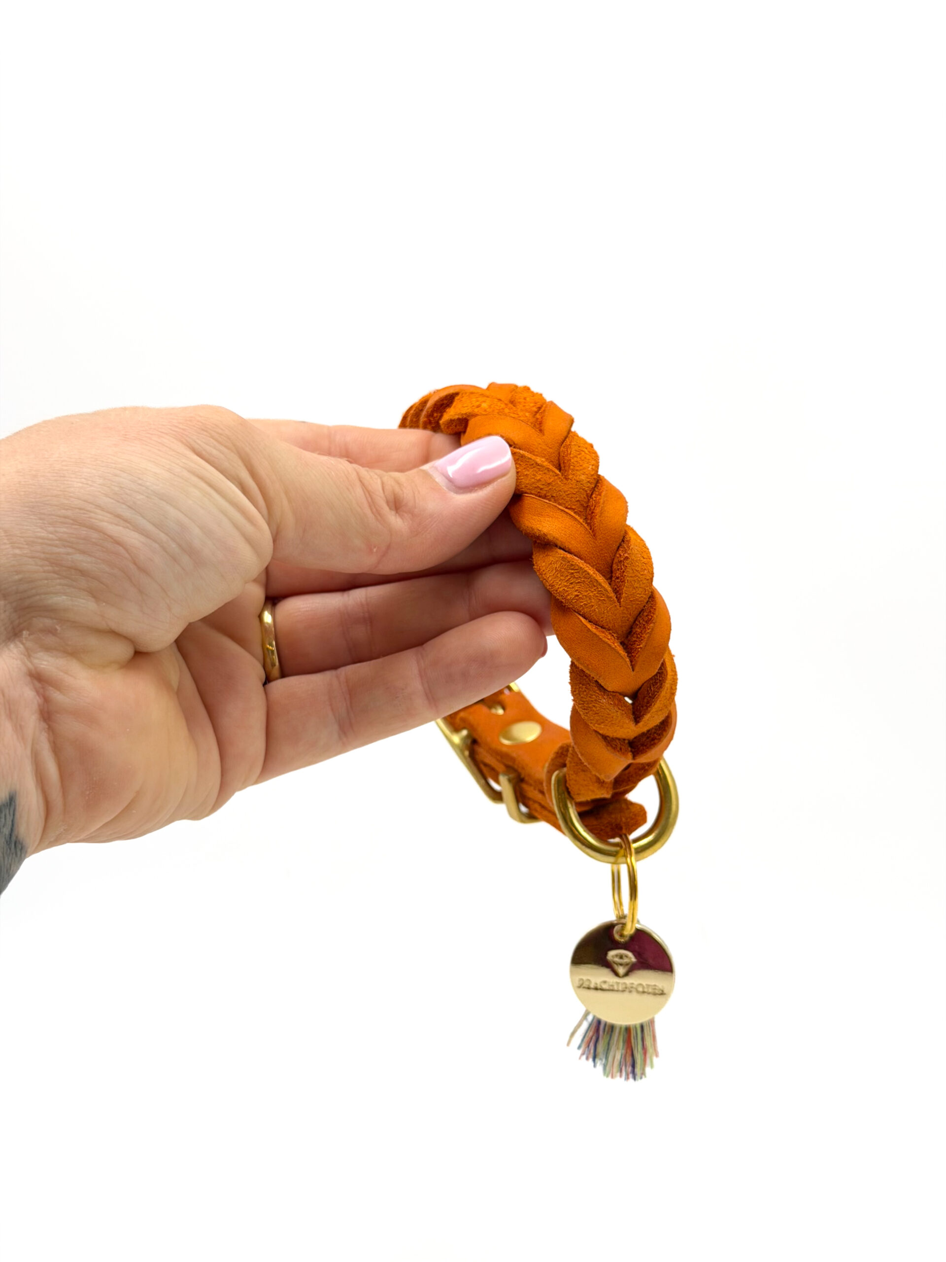 Halsband LACED orange | Gr. S (27-31) – Bild 2