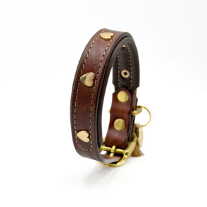 Alternative view of Halsband HEART TIMES brown | Gr. S (28-34)