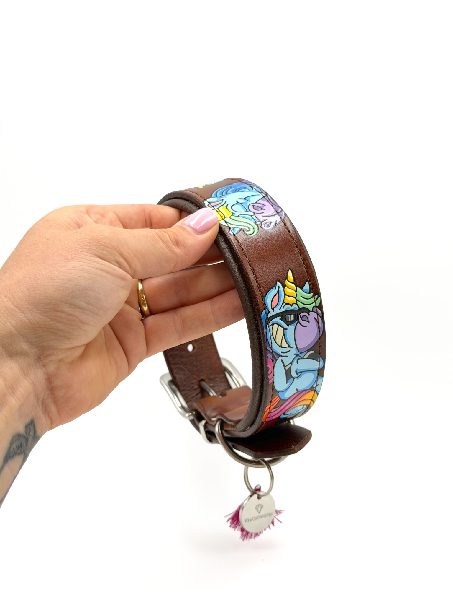 Halsband RAINBOW UNICORN | Gr. L (41-47) – Bild 3
