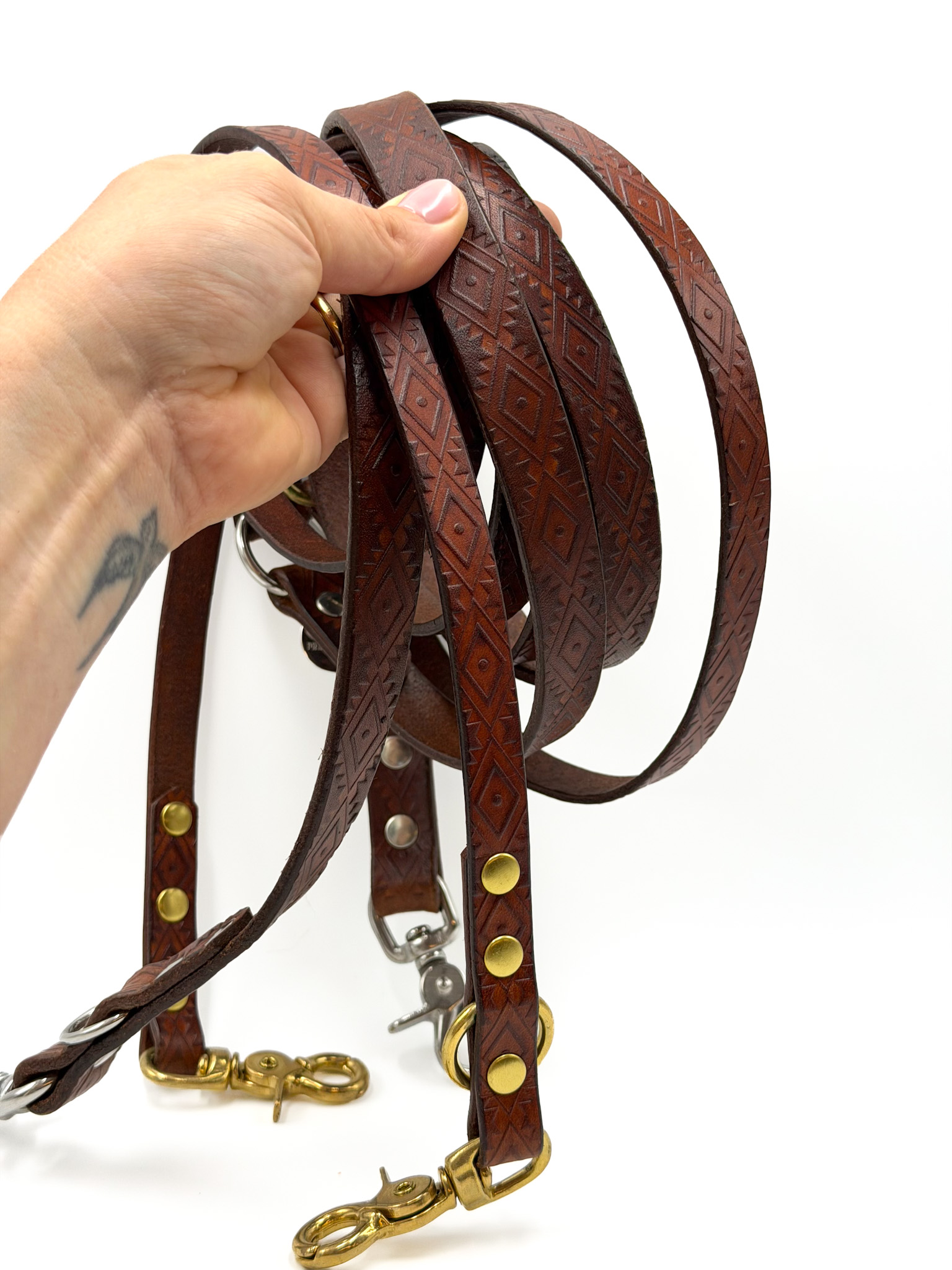Leine NAVAJO 1,5 & 2cm | FAR FAR AWAY brown/natural – Bild 2