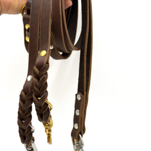 Fettlederleine BASIC brown  | FAR FAR AWAY (1cm, 1,5cm & 2cm)