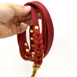 Fettlederleine BASIC red | FAR FAR AWAY (2m/1,5cm)