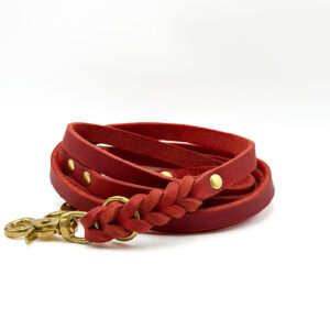 Alternative view of Fettlederleine BASIC red | FAR FAR AWAY (2m/1,5cm)