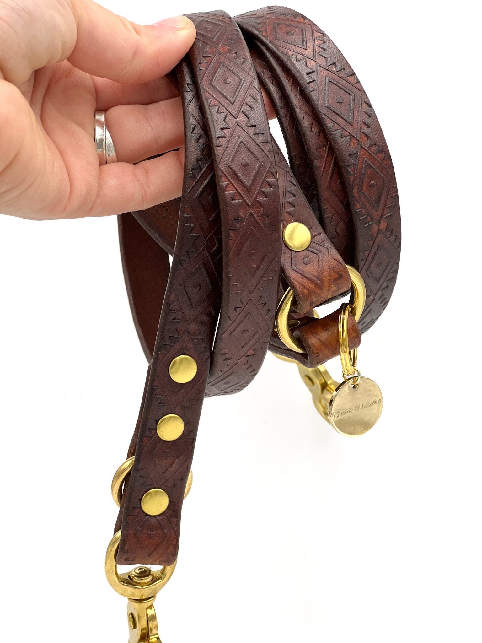 Leine NAVAJO 1,5 & 2cm | FAR FAR AWAY brown/natural – Bild 4